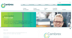 Desktop Screenshot of cambrex.com